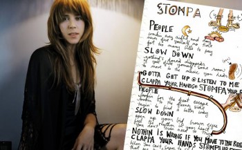 Serena Ryder Shares Her Handwritten Lyrics To New Single "Stompa" lyrics